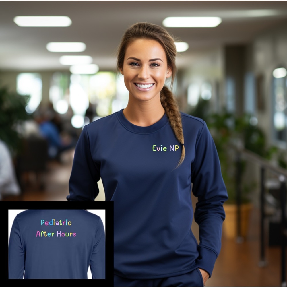 Bella Canvas Navy Long Sleeve Tee